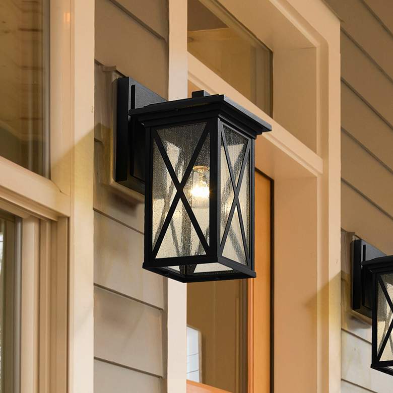 Image 1 Z-Lite Brookside 1 Light Outdoor Wall Sconce in Black