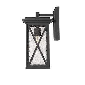 Image5 of Z-Lite Brookside 1 Light Outdoor Wall Sconce in Black more views