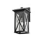 Z-Lite Brookside 1 Light Outdoor Wall Sconce in Black