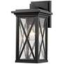 2_Z-Lite Brookside 12 1/4" High Black Outdoor Wall Light
