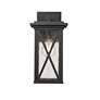 5_Z-Lite Brookside 12 1/4" High Black Outdoor Wall Light more views