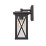 6_Z-Lite Brookside 12 1/4" High Black Outdoor Wall Light more views