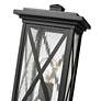 7_Z-Lite Brookside 18 1/2" High Black Outdoor Pier Mount Light more views