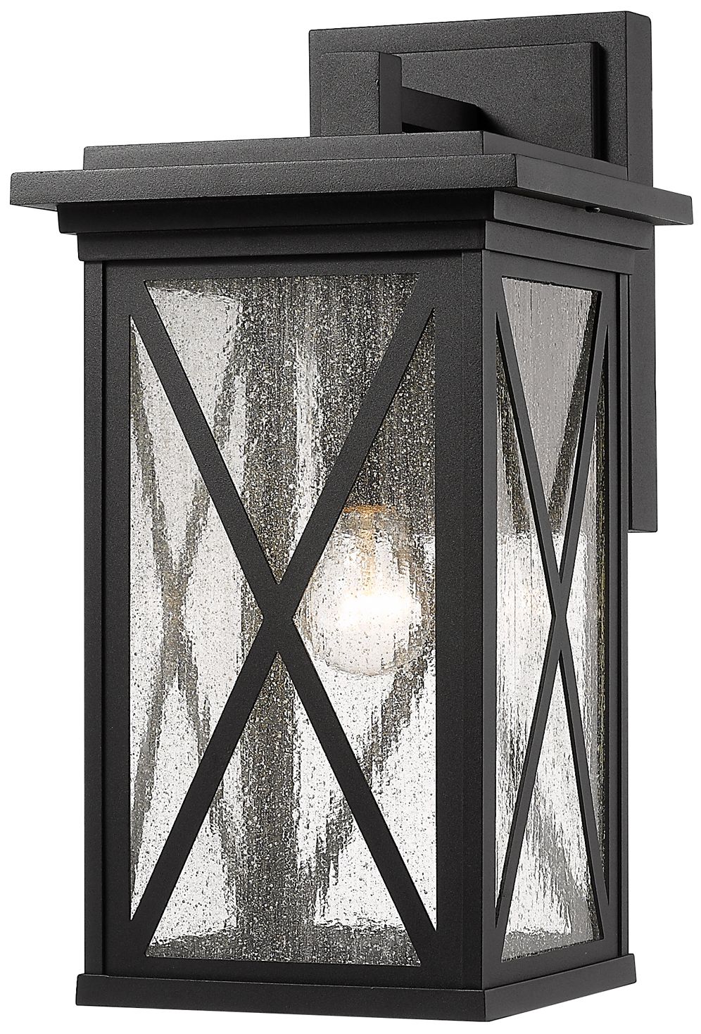 Z-Lite Brookside 18 1/4" High Black Outdoor Wall Light
