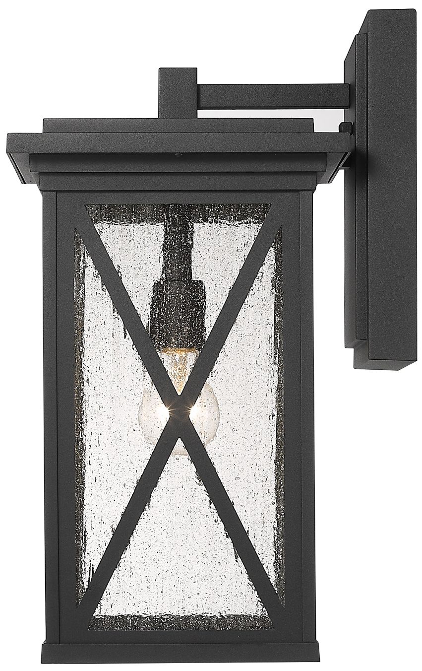Image 4 Z-Lite Brookside 18 1/4" High Black Outdoor Wall Light more views