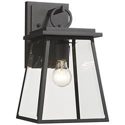 Z-Lite Broughton 14 1/4" High Black Outdoor Wall Light