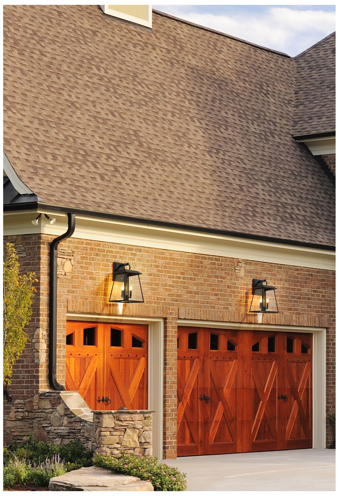 Image 3 Z-Lite Broughton 17 1/2"H Black 2-Light Outdoor Wall Light more views