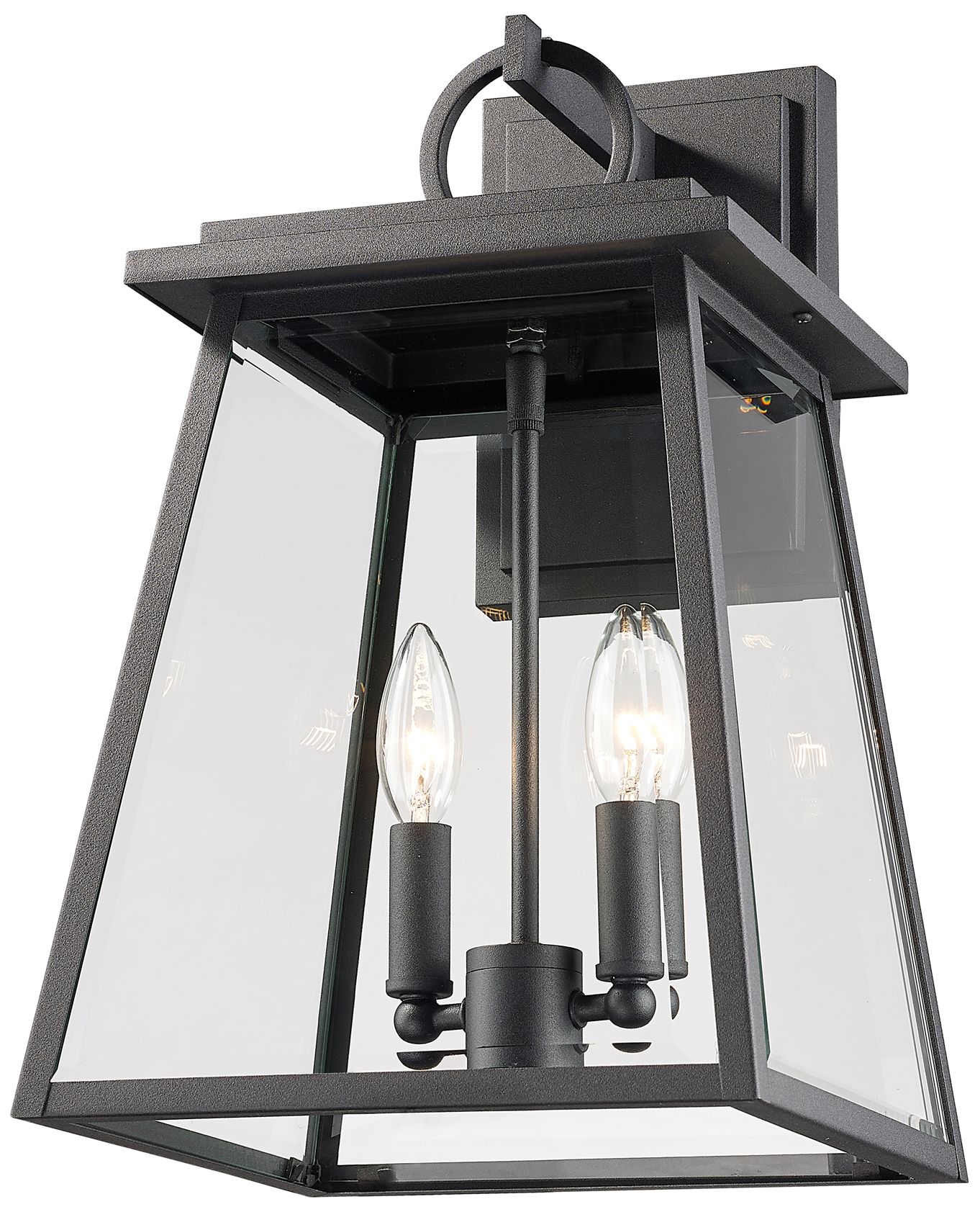 Image 5 Z-Lite Broughton 17 1/2"H Black 2-Light Outdoor Wall Light more views