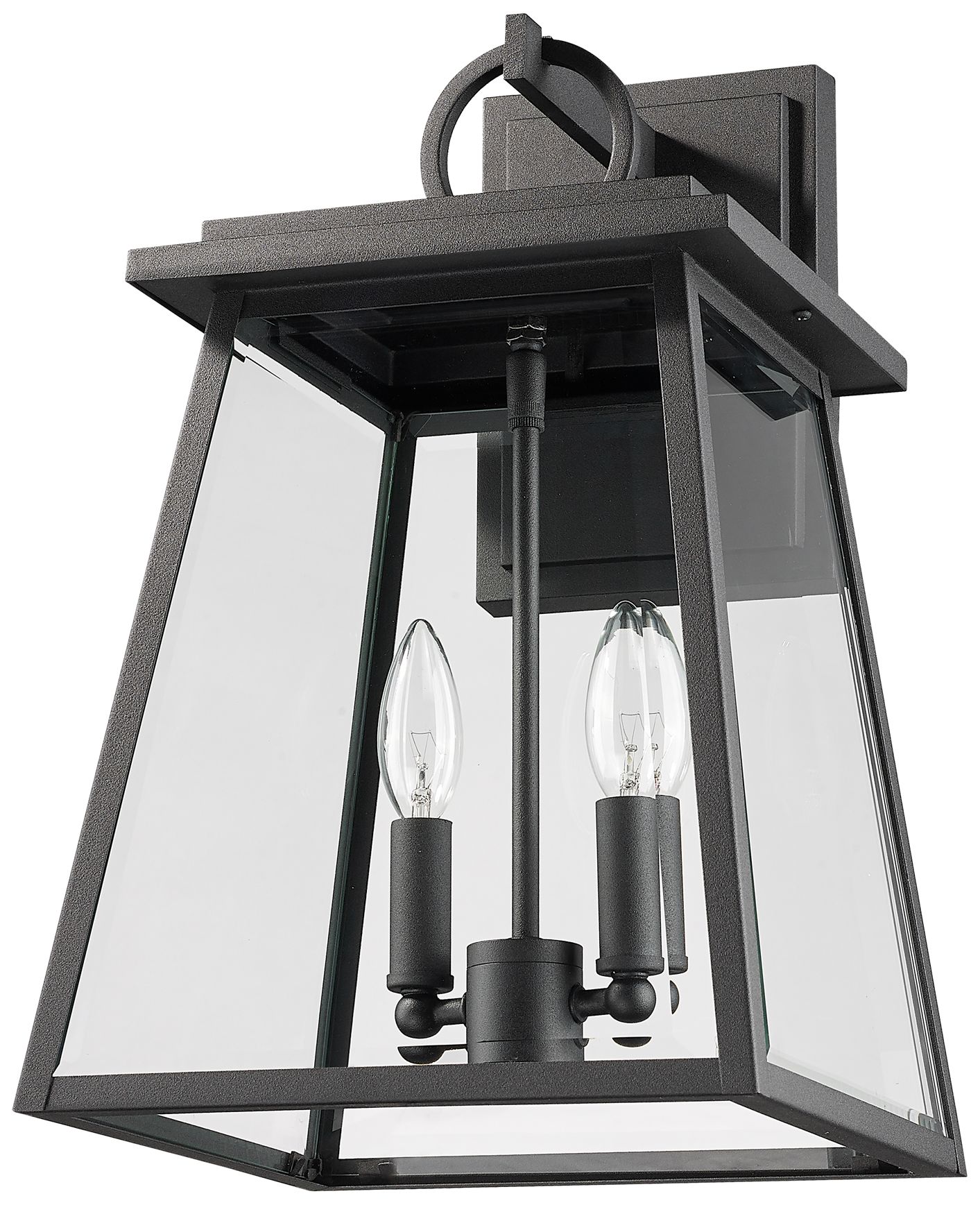 Image 7 Z-Lite Broughton 17 1/2"H Black 2-Light Outdoor Wall Light more views