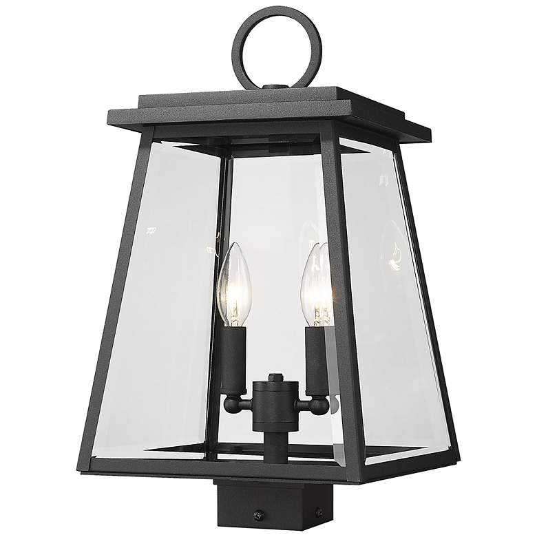 Image 1 Z-Lite Broughton 18 1/2" High 2-Light Outdoor Post Mount Light Fixture
