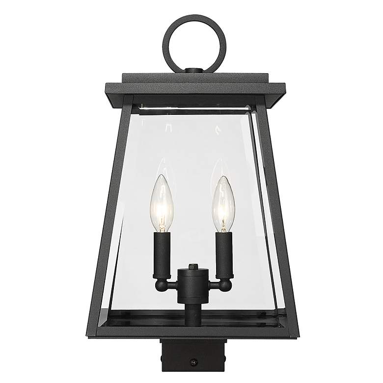 Image 2 Z-Lite Broughton 18 1/2" High 2-Light Outdoor Post Mount Light Fixture more views