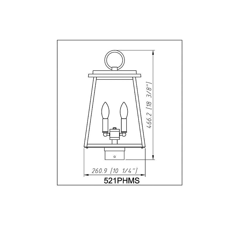 Image 6 Z-Lite Broughton 18 1/2" High 2-Light Outdoor Post Mount Light Fixture more views