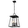 7_Z-Lite Broughton 19 1/2" High Black Outdoor Hanging Light more views