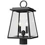 1_Z-Lite Broughton 19 1/4" High Black 2-Light Outdoor Post Light