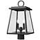 Z-Lite Broughton 19 1/4" High Black 2-Light Outdoor Post Light