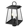 3_Z-Lite Broughton 19 1/4" High Black 2-Light Outdoor Post Light more views