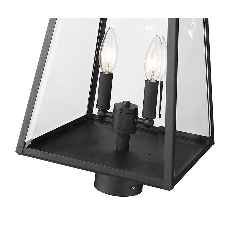 Image 4 Z-Lite Broughton 19 1/4" High Black 2-Light Outdoor Post Light more views