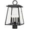 Z-Lite Broughton 22 1/2" High Black 4-Light Outdoor Post Light