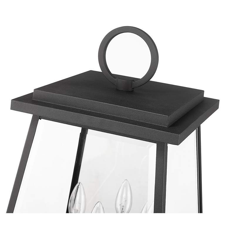 Image 5 Z-Lite Broughton 22 1/2" High Black 4-Light Outdoor Post Light more views