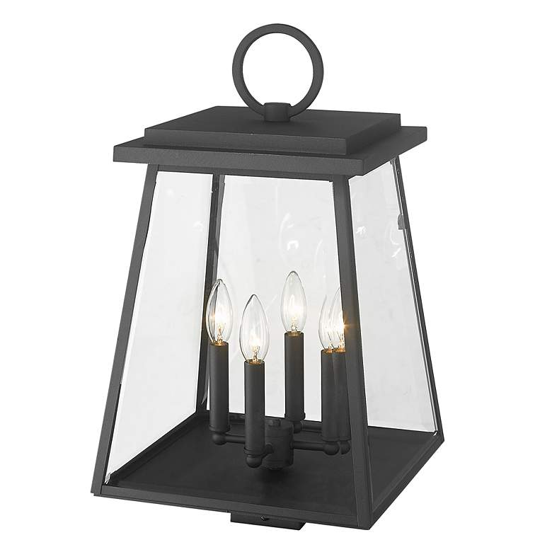 Image 3 Z-Lite Broughton 22" High 4-Light Outdoor Post Mount Fixture more views