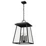 Z-Lite Broughton 23 3/4" High Black Outdoor Hanging Light in scene