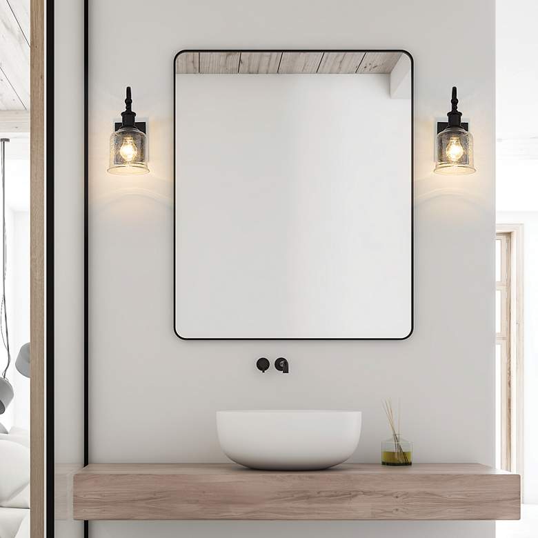 Image 5 Z-Lite Bryant 12 1/4" High Matte Black Metal Wall Sconce more views