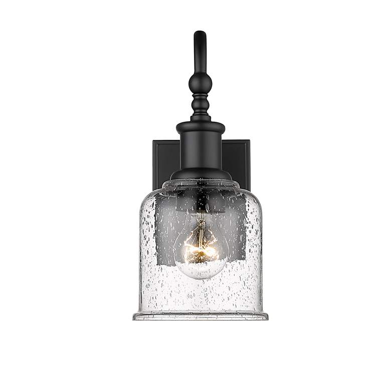 Image 6 Z-Lite Bryant 12 1/4" High Matte Black Metal Wall Sconce more views