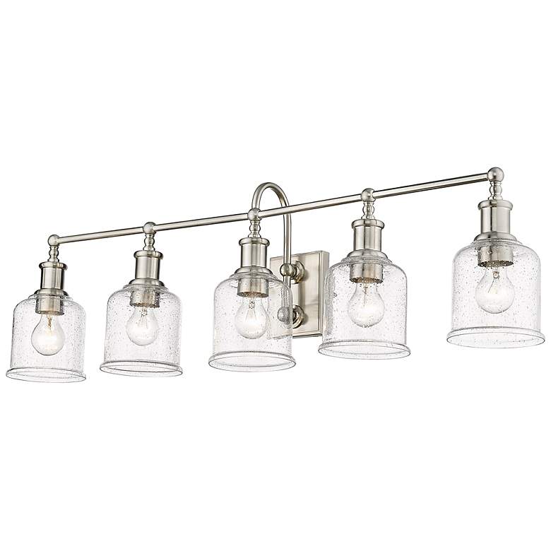Image 3 Z-Lite Bryant 40 1/2" Wide Brushed Nickel 5-Light Bath Light