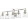 Z-Lite Bryant 40 1/2" Wide Brushed Nickel 5-Light Bath Light