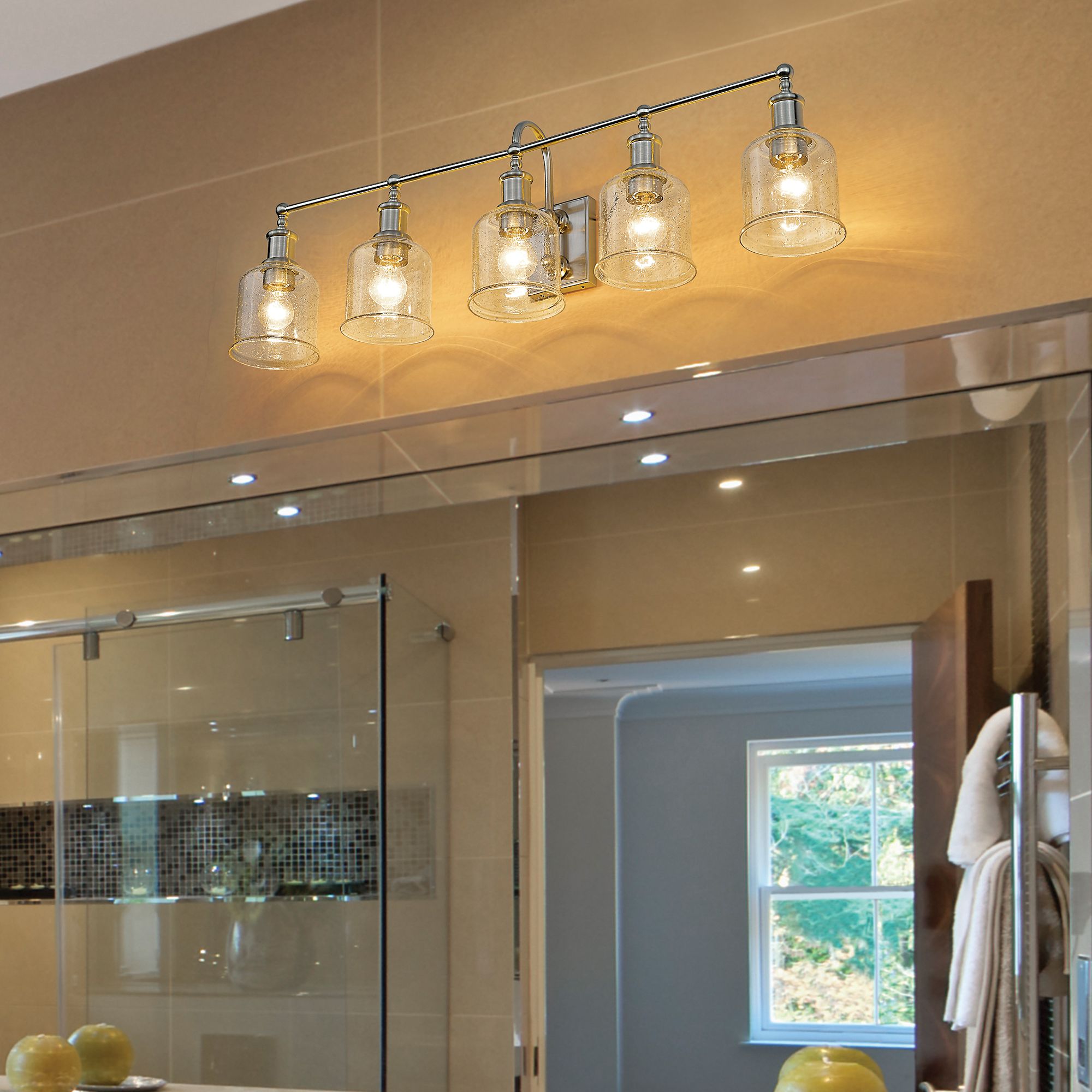 Image 5 Z-Lite Bryant 40 1/2" Wide Brushed Nickel 5-Light Bath Light more views