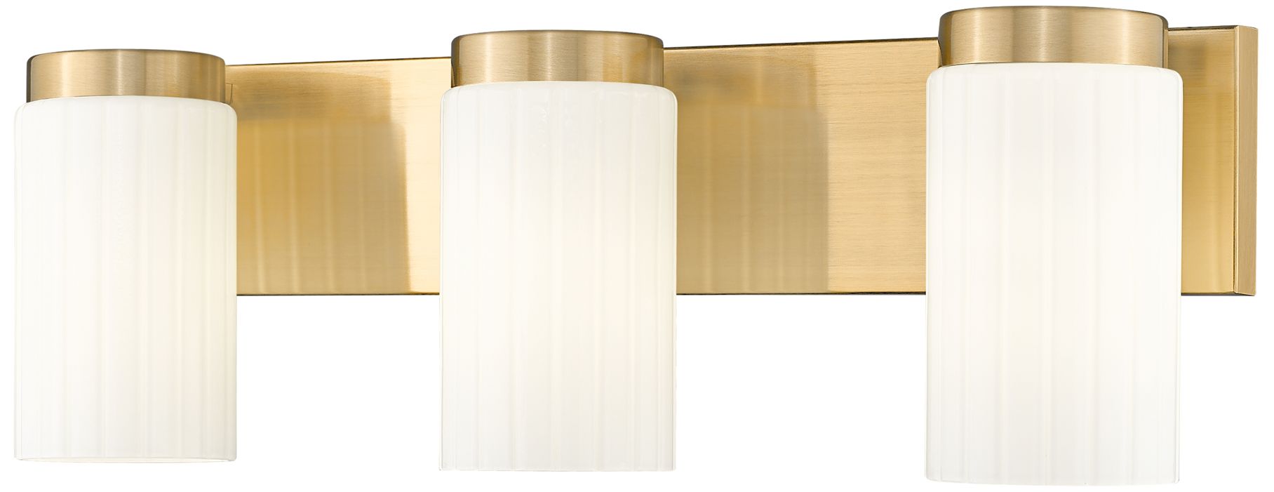 Z-Lite Burk 22 1/2" Wide Luxe Gold 3-Light Vanity Bath Light
