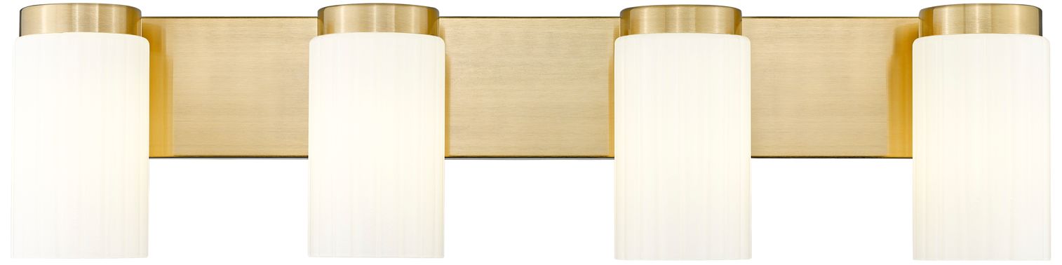 Image 5 Z-Lite Burk 30" Wide Luxe Gold 4-Light Vanity Bath Light more views