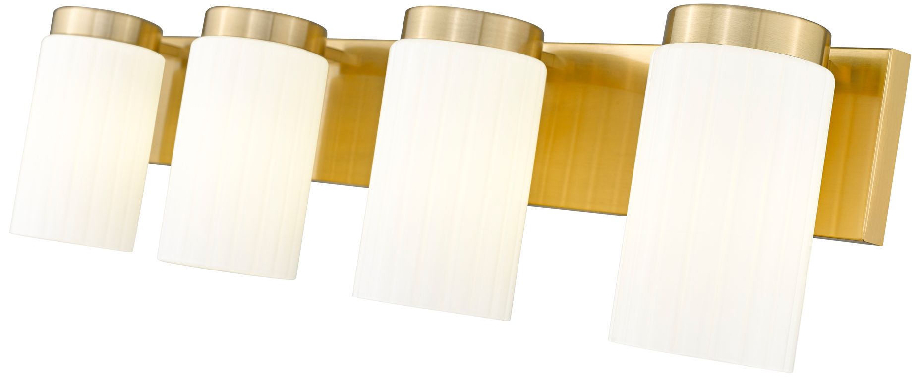 Image 6 Z-Lite Burk 30" Wide Luxe Gold 4-Light Vanity Bath Light more views