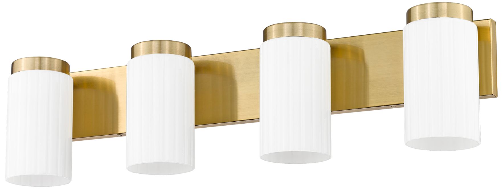 Image 7 Z-Lite Burk 30" Wide Luxe Gold 4-Light Vanity Bath Light more views