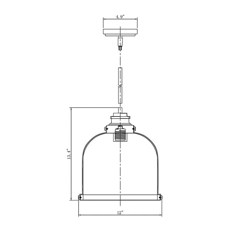 Image 6 Z-Lite Burren 12 1/4" Heritage Brass Seeded Glass Dome Pendant Light more views