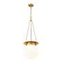 6_Z-Lite Calhoun 13" Wide Heritage Brass Hanging Globe Pendant Light more views