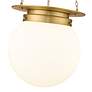 7_Z-Lite Calhoun 13" Wide Heritage Brass Hanging Globe Pendant Light more views