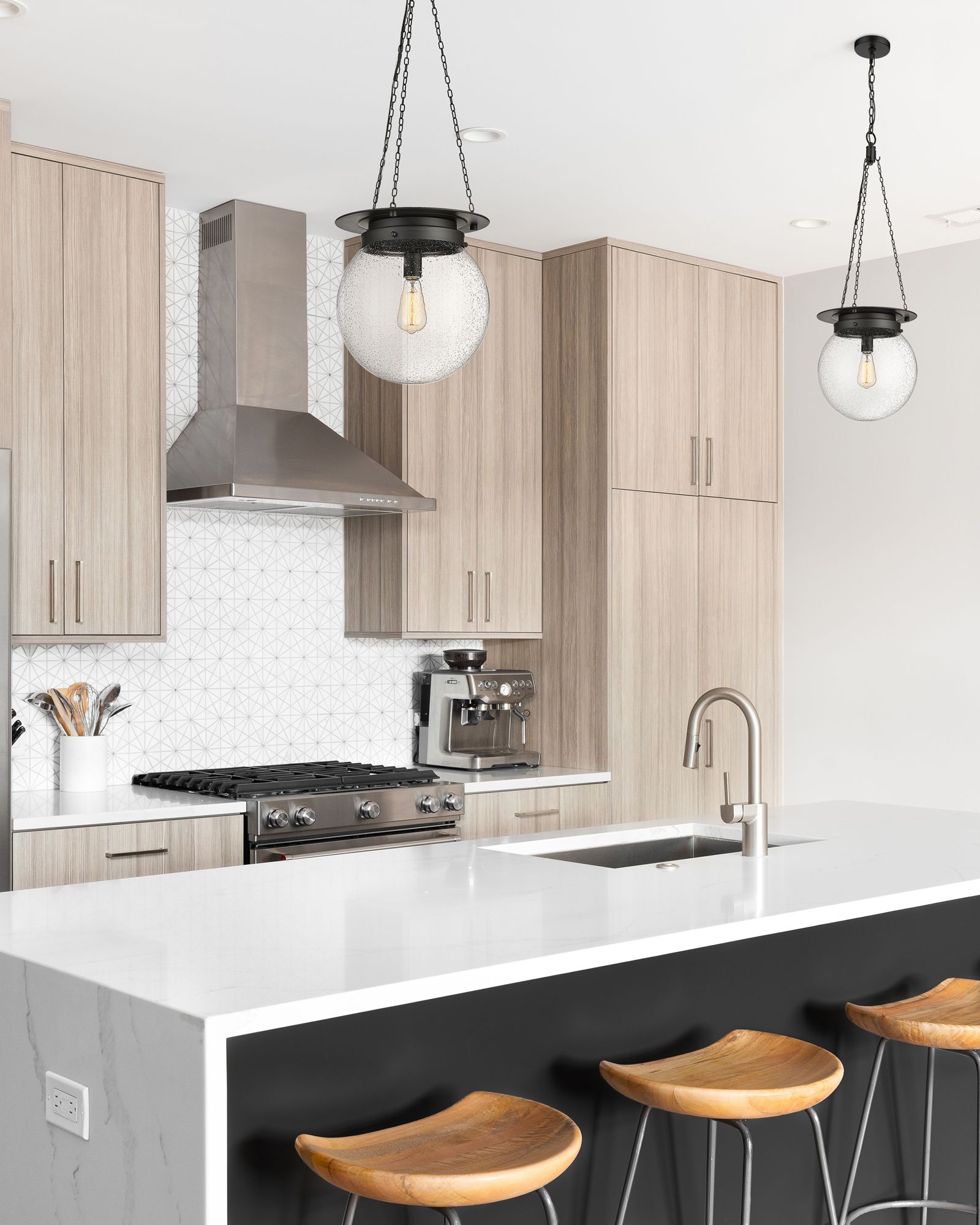 Z-Lite Calhoun 13" Wide Matte Black Globe Pendant Light