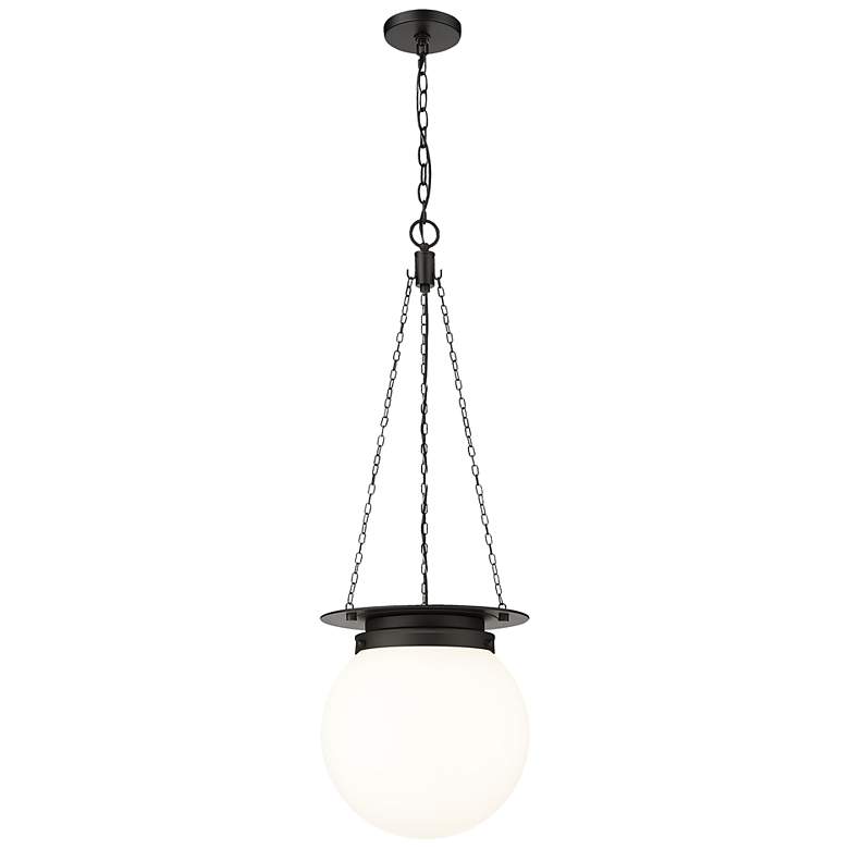 Image 2 Z-Lite Calhoun 13" Wide Matte Black Pendant Light