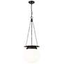 2_Z-Lite Calhoun 13" Wide Matte Black Pendant Light