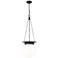 Z-Lite Calhoun 13" Wide Matte Black Pendant Light