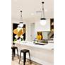 3_Z-Lite Calhoun 13" Wide Matte Black Pendant Light more views