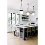 4_Z-Lite Calhoun 13" Wide Matte Black Pendant Light more views