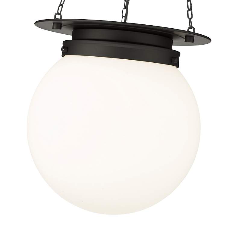 Image 7 Z-Lite Calhoun 13" Wide Matte Black Pendant Light more views