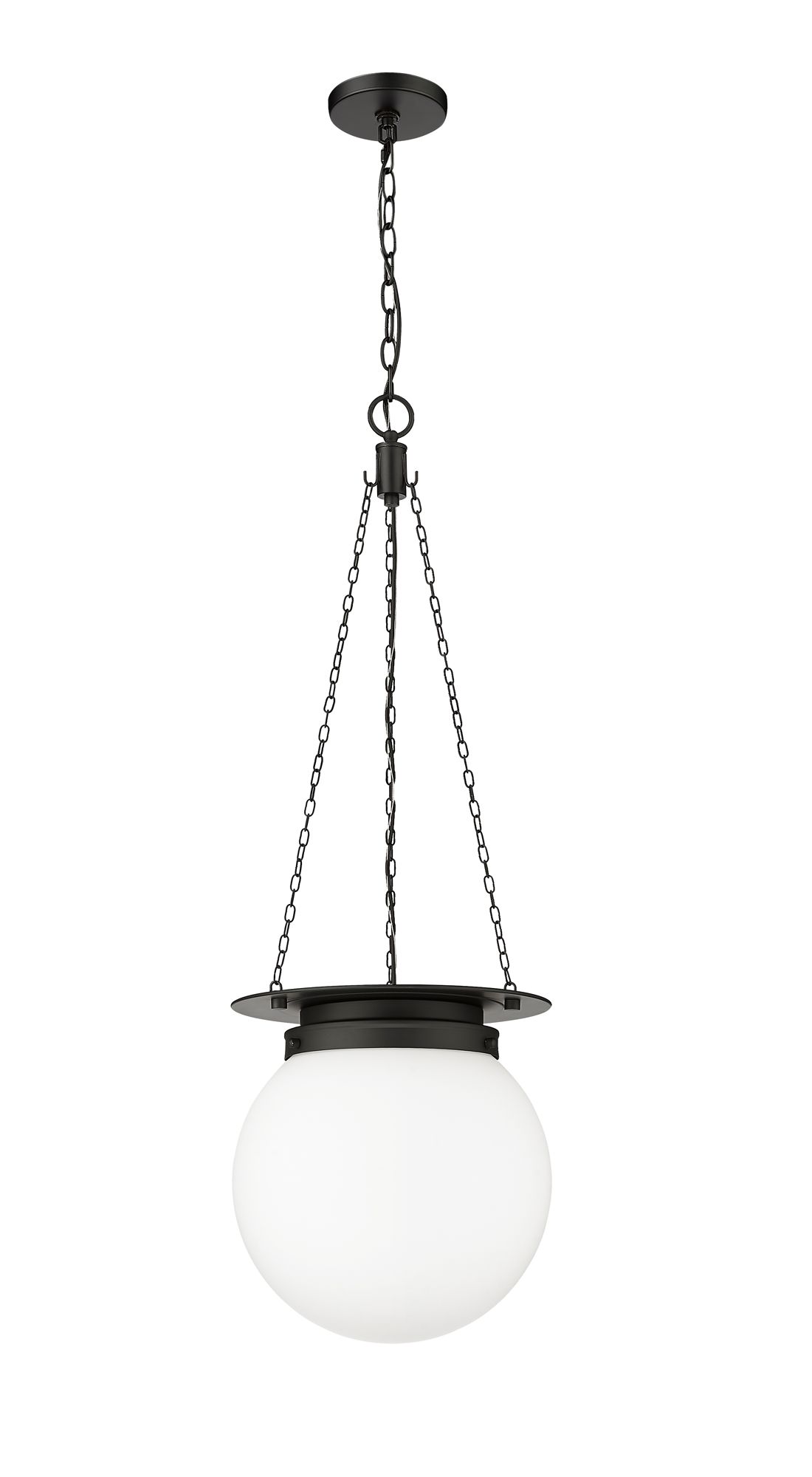 Z-Lite Calhoun 13" Wide Matte Black Pendant Light