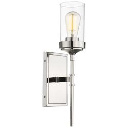 Z-Lite Calliope 1 Light Wall Sconce in Polished Nickel