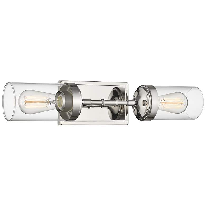 Image 1 Z-Lite Calliope 2 Light Wall Sconce in Polished Nickel