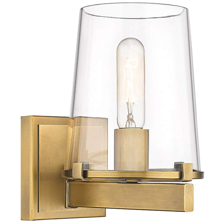 Image 1 Z-Lite Callista 1 Light Vanity in Rubbed Brass