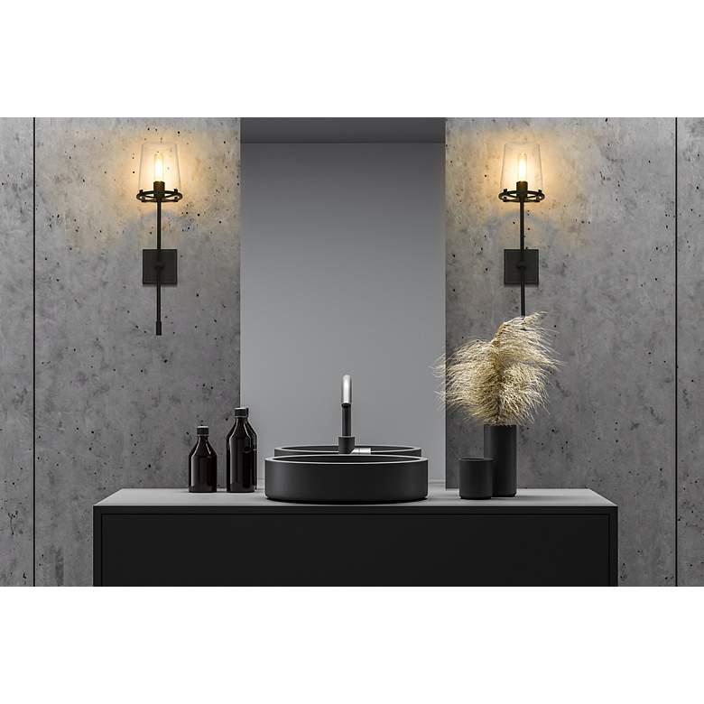 Image 3 Z-Lite Callista 1 Light Wall Sconce in Matte Black more views