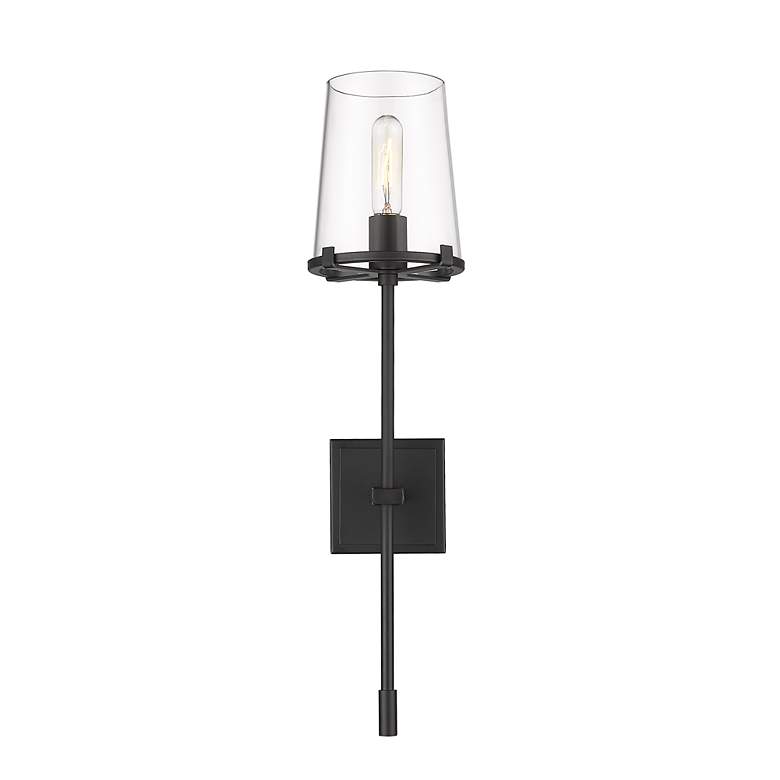 Image 5 Z-Lite Callista 1 Light Wall Sconce in Matte Black more views